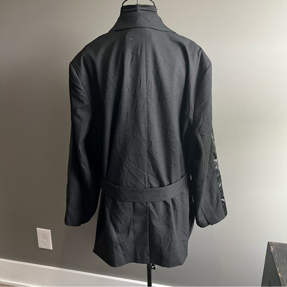 FUTURE COLLECTIVE Kahlana Barfield Brown Black Tie-Front Blazer Jacket 2x NWT - Picture 6 of 13